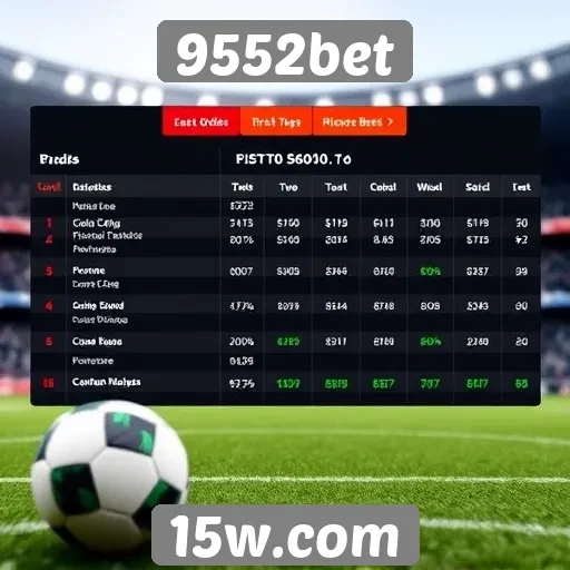 Comparativo das odds oferecidas pela 9552bet